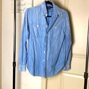 Relaxed Fit Jean Long Sleeve Shirt